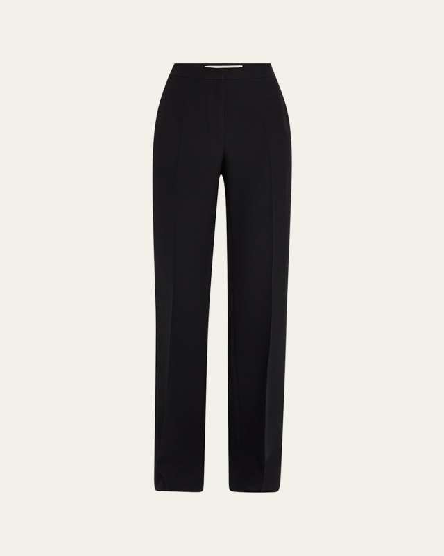 Saint Marks Straight Wool-Silk Pants